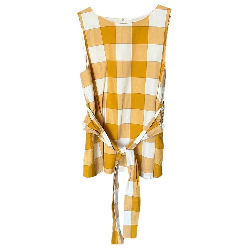 Ann Taylor Factory petite gingham top XS